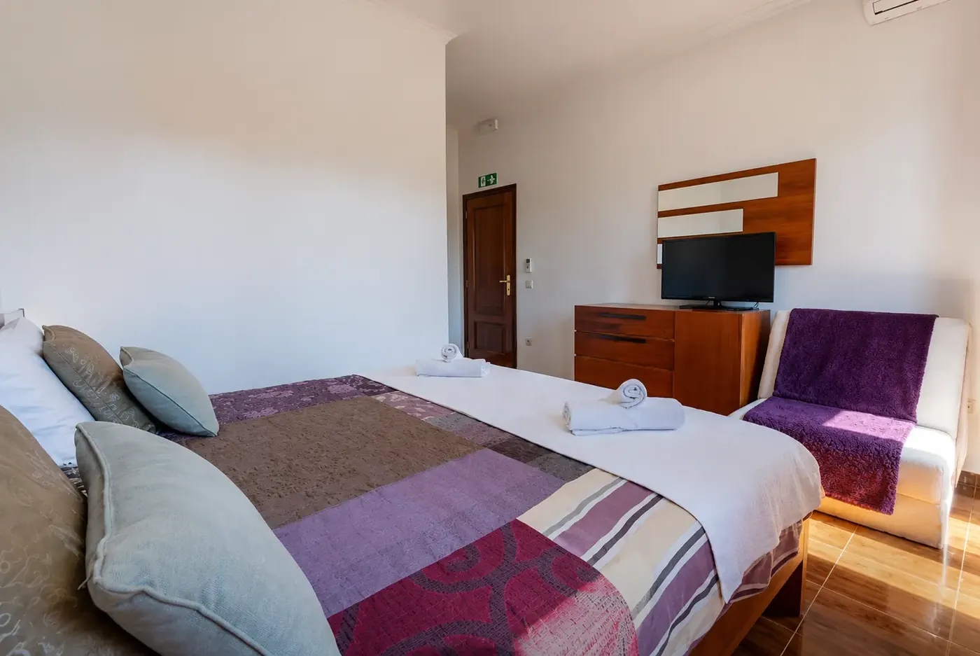 Interior do quarto duplo